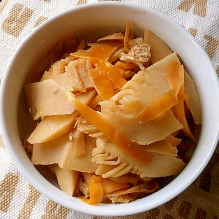 めんつゆで簡単 たけのこ 揚げ 人参の煮物 レシピ 作り方 By なな1151 楽天レシピ めんつゆで簡単 たけのこ 揚げ 人参の煮物 レシピ 作り方 By なな1151 楽天レシピ